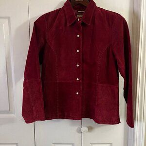 Ruff Hewn Faux Suede Snap-Front Jacket